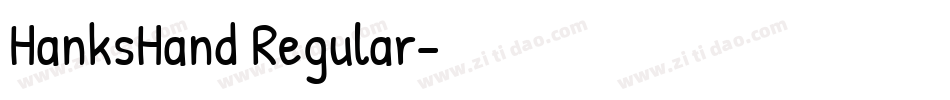 HanksHand Regular字体转换